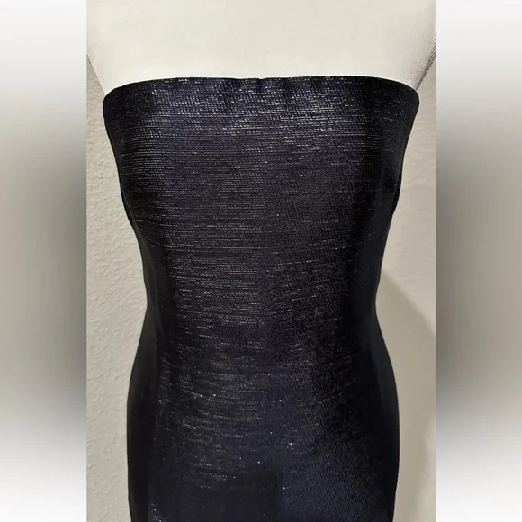 NWT $2990 Ralph Lauren Collection Mychele Metallic Strapless Cocktail Dress Sz 8 - Picture 4 of 16
